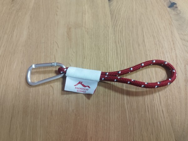 Schlüsselanhänger Kletterseil "rot"
